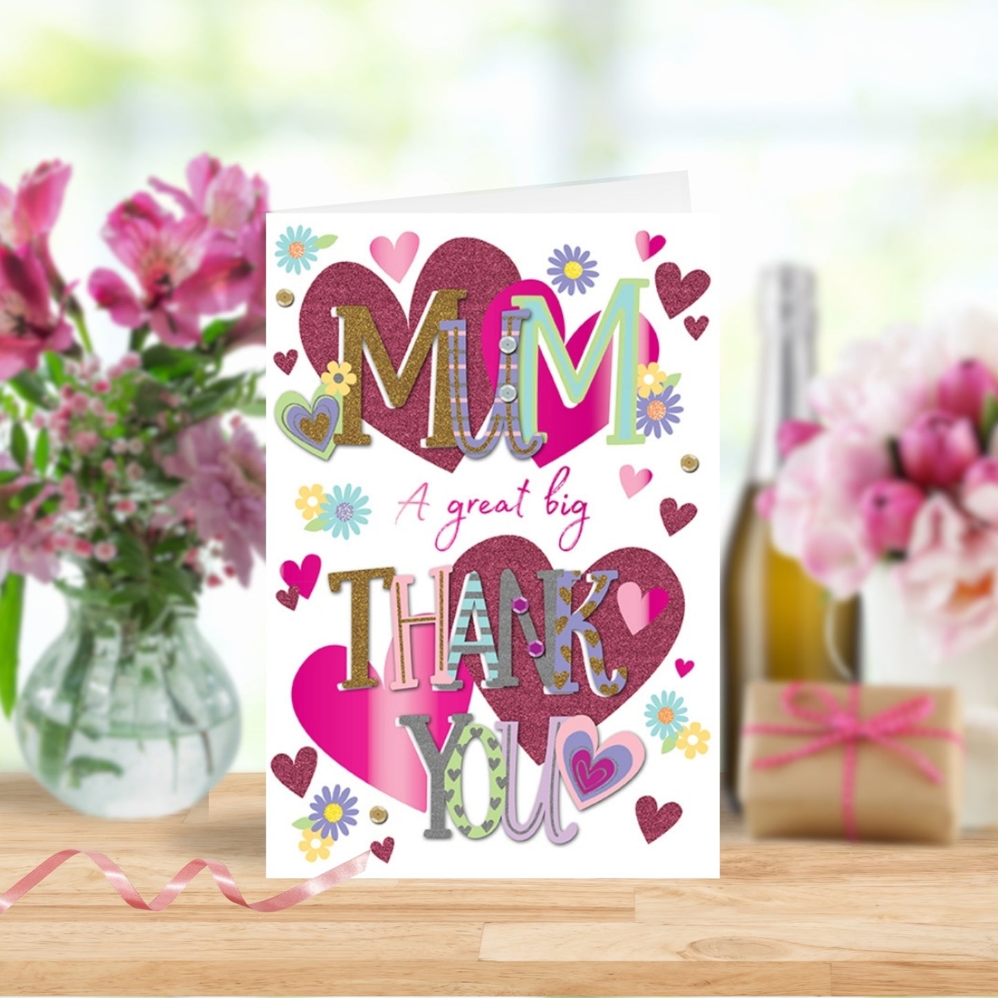 Happy Mother's Day Card Thank You Mum Handmade Greeting By Talking Pictures