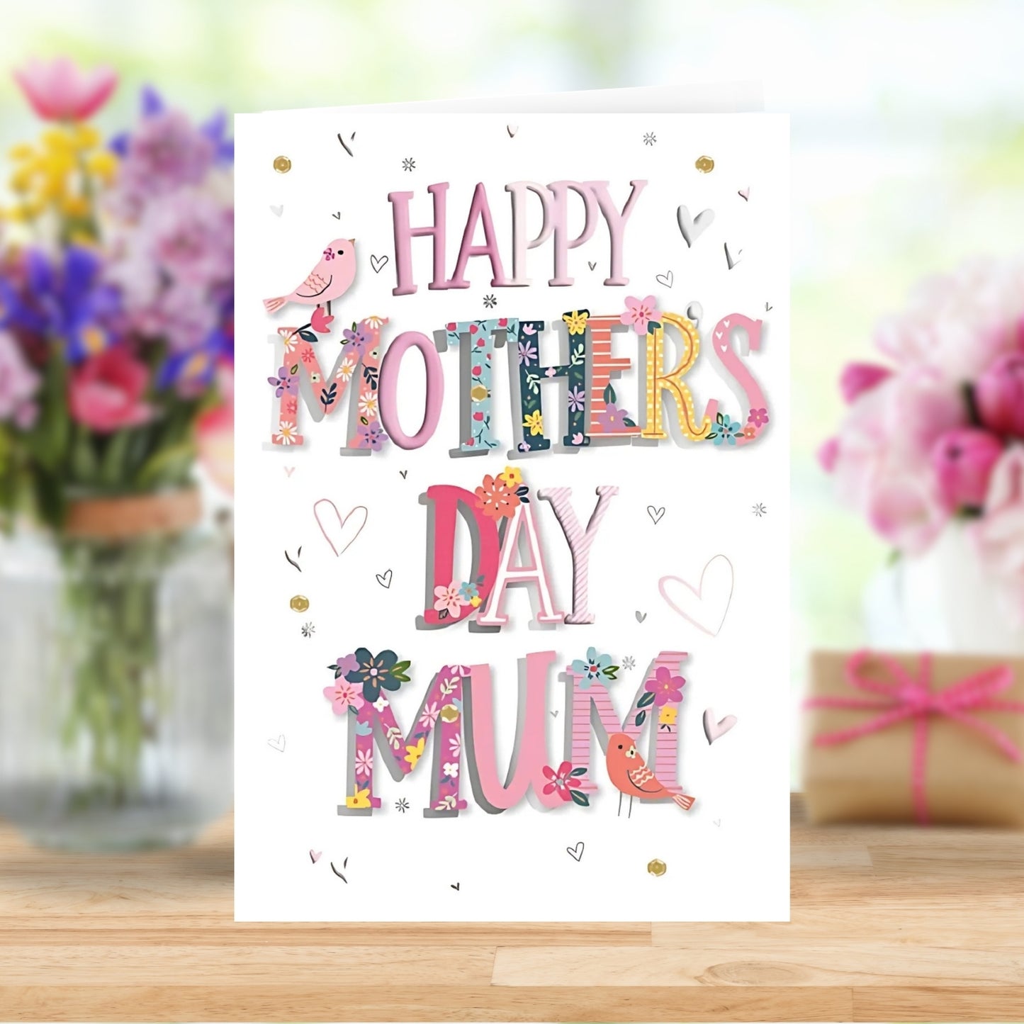 Happy Mother's Day Mum Foiled & Embellished Mother's Day Card