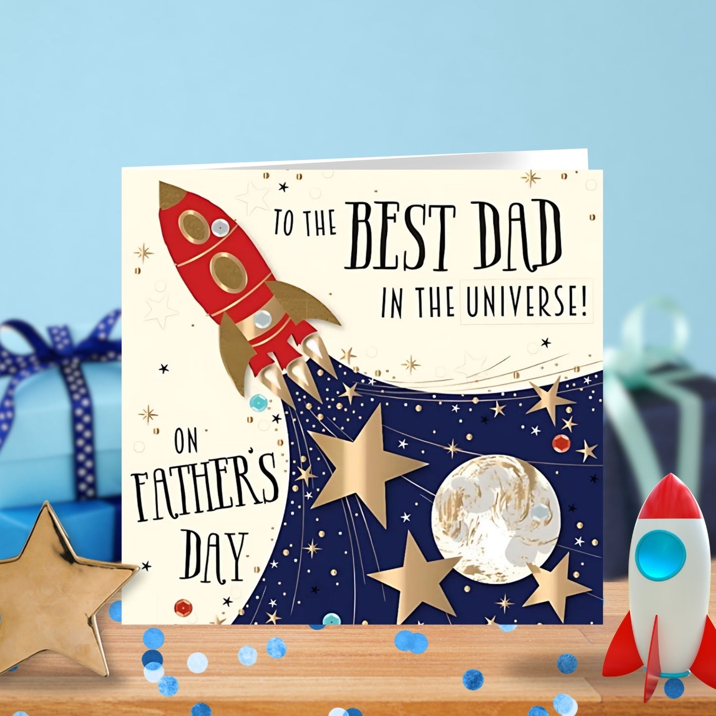 Father's Day Card Best Dad In The Universe Greeting By Talking Pictures