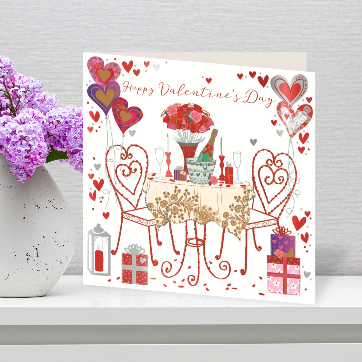 Romantic Date Happy Valentine's Day Card