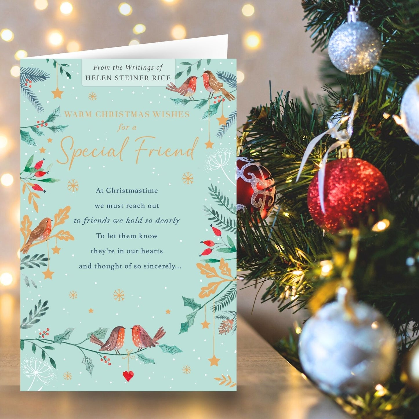 Helen Steiner Rice Christmas Card For A Special Friend Religious Xmas Greetings