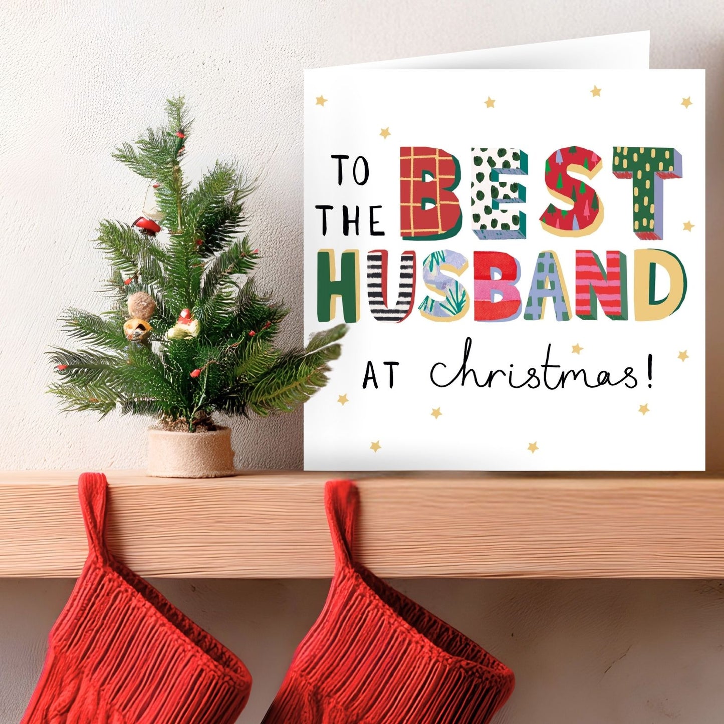 Best Husband Christmas Card Artistic Foiled Kindred Art Range Xmas Greetings
