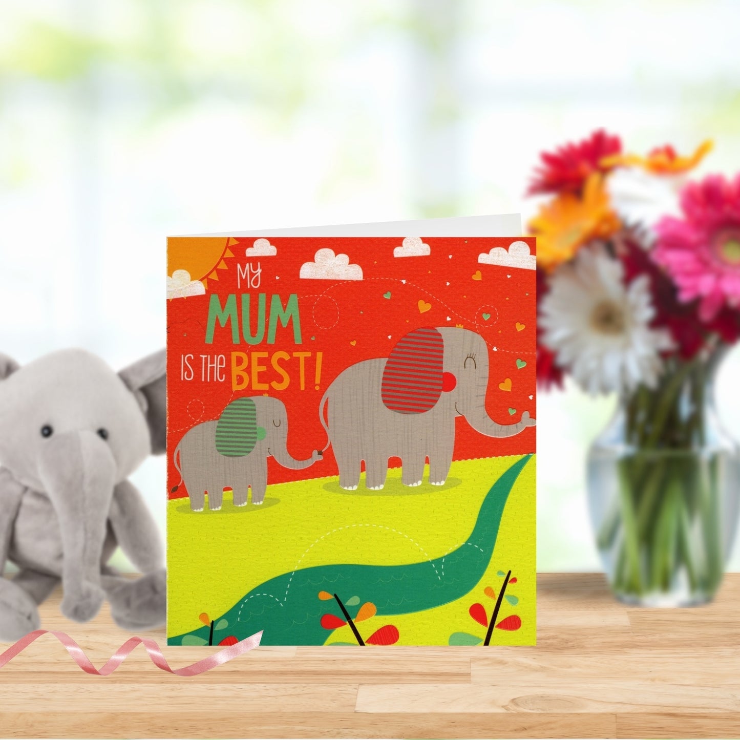My Mum Is The Best Elephant Mother's Day Card