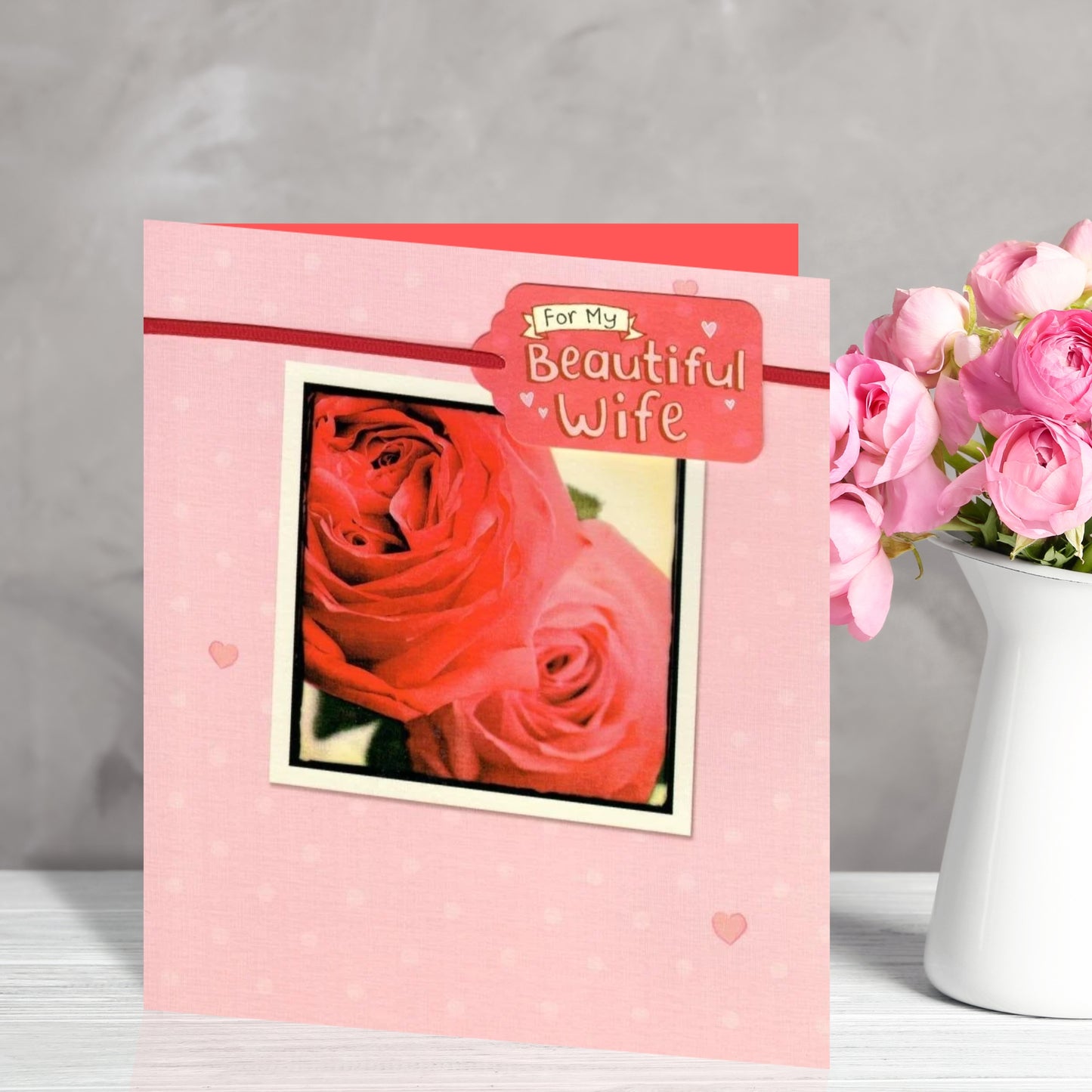 Beautiful Wife Thoughtful Verse Embellished Valentine's Card