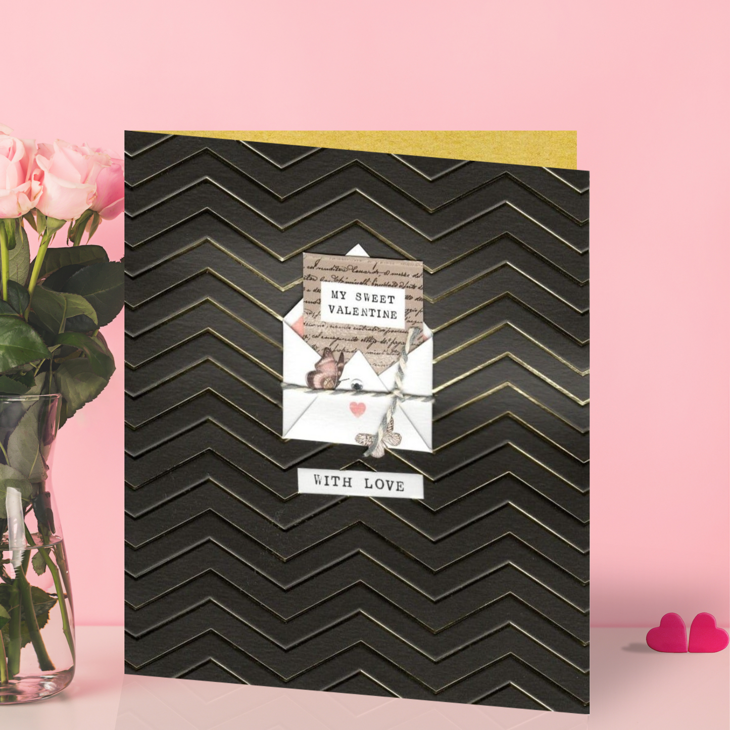 My Sweet Valentine Embellished Valentine's Day Card