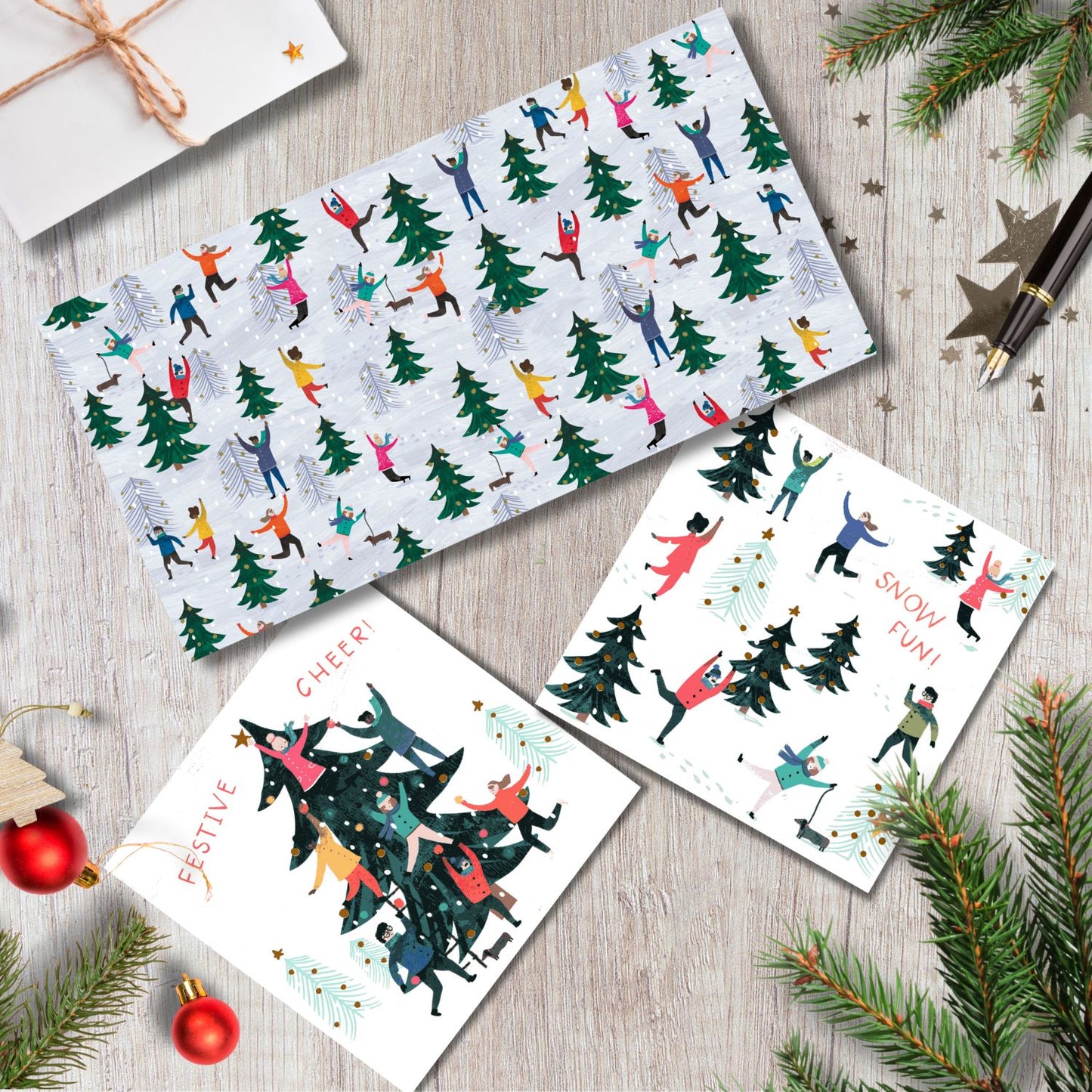 Box Of 10 Mind Charity Snowy Wonderland Christmas Cards In 2 Designs