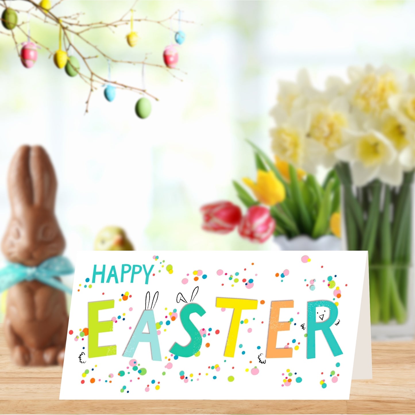 Happy Easter Colourful Gift Card Money Wallet