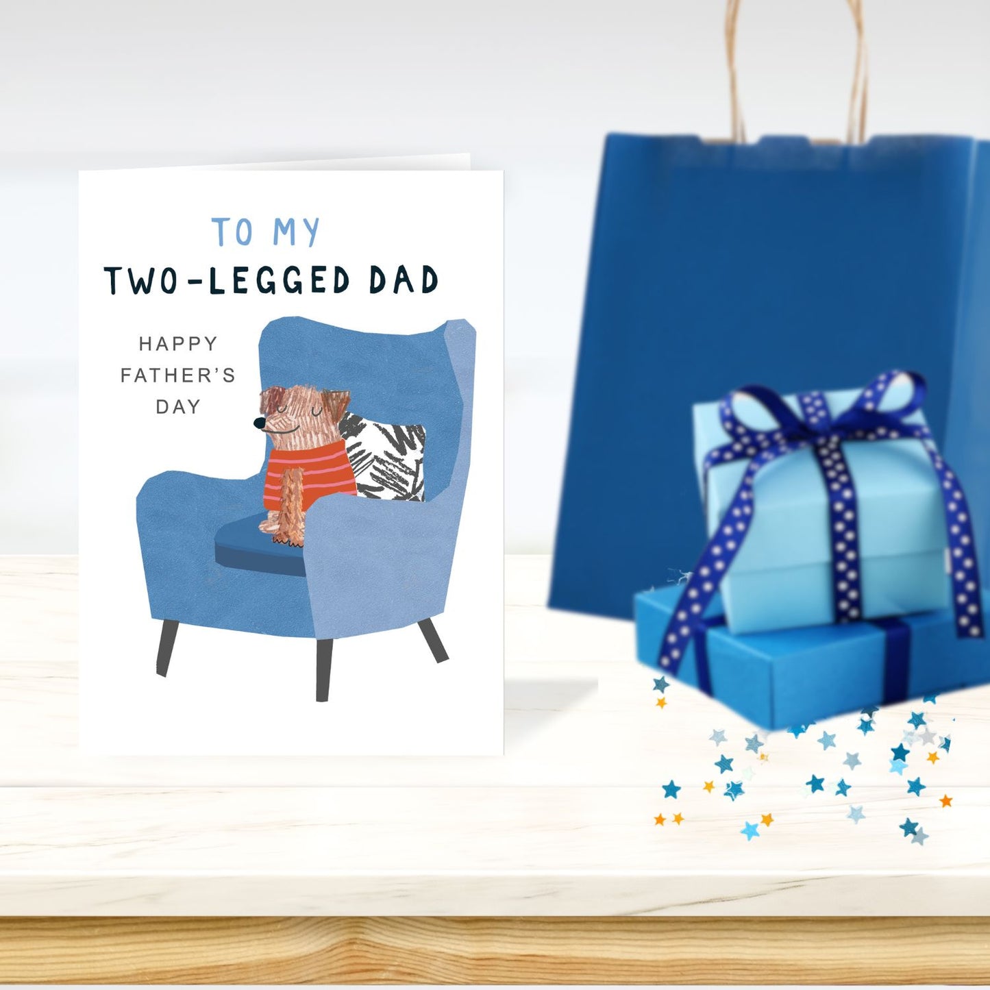 My Two Legged Dad From The Dog Pawsome Dad's Buddy Father's Day Greeting Card