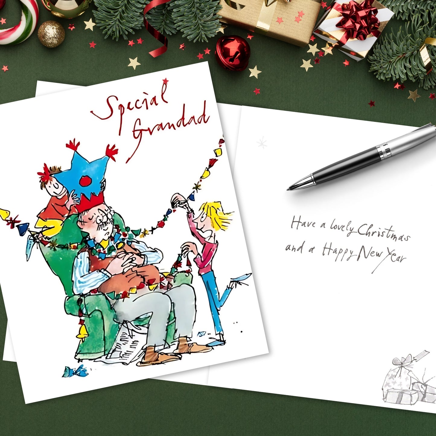 Special Grandad Quentin Blake Christmas Greeting Card
