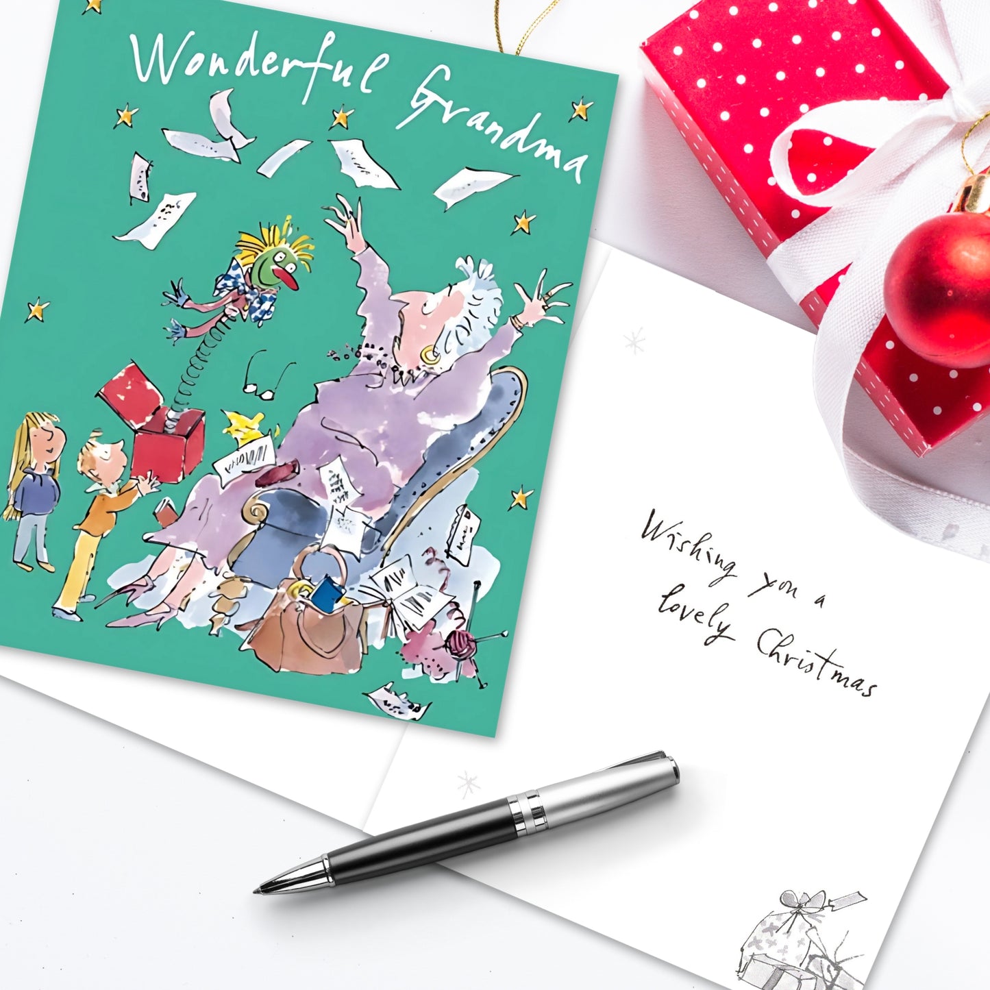 Wonderful Grandma Quentin Blake Christmas Greeting Card