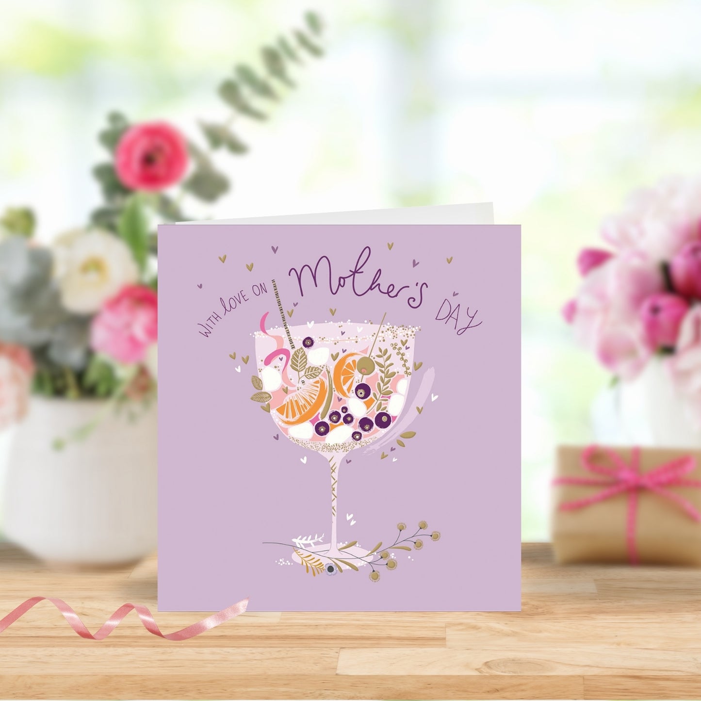 With Love Foiled Happy Mother's Day Card
