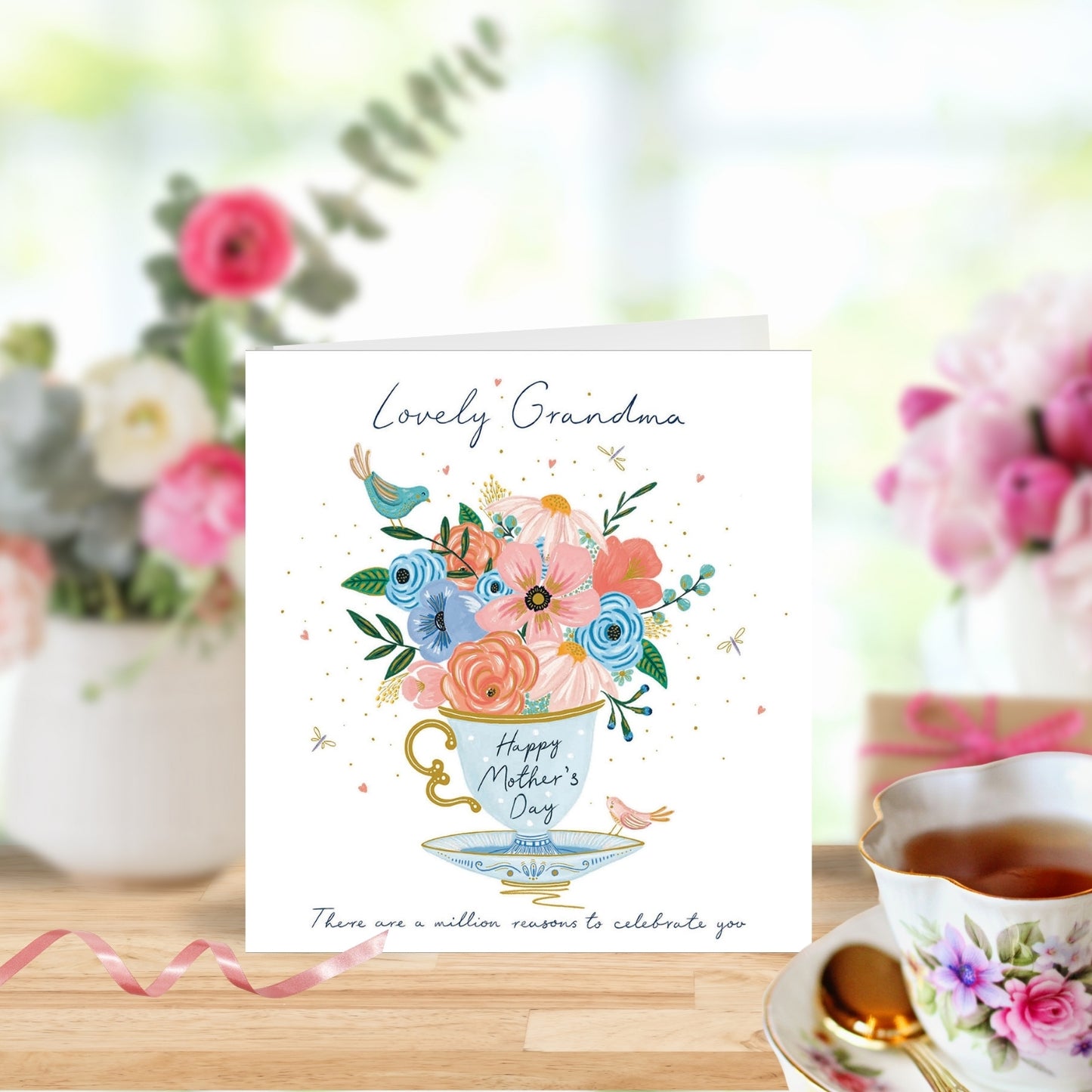 Lovely Grandma Floral Foiled Mother's Day Card