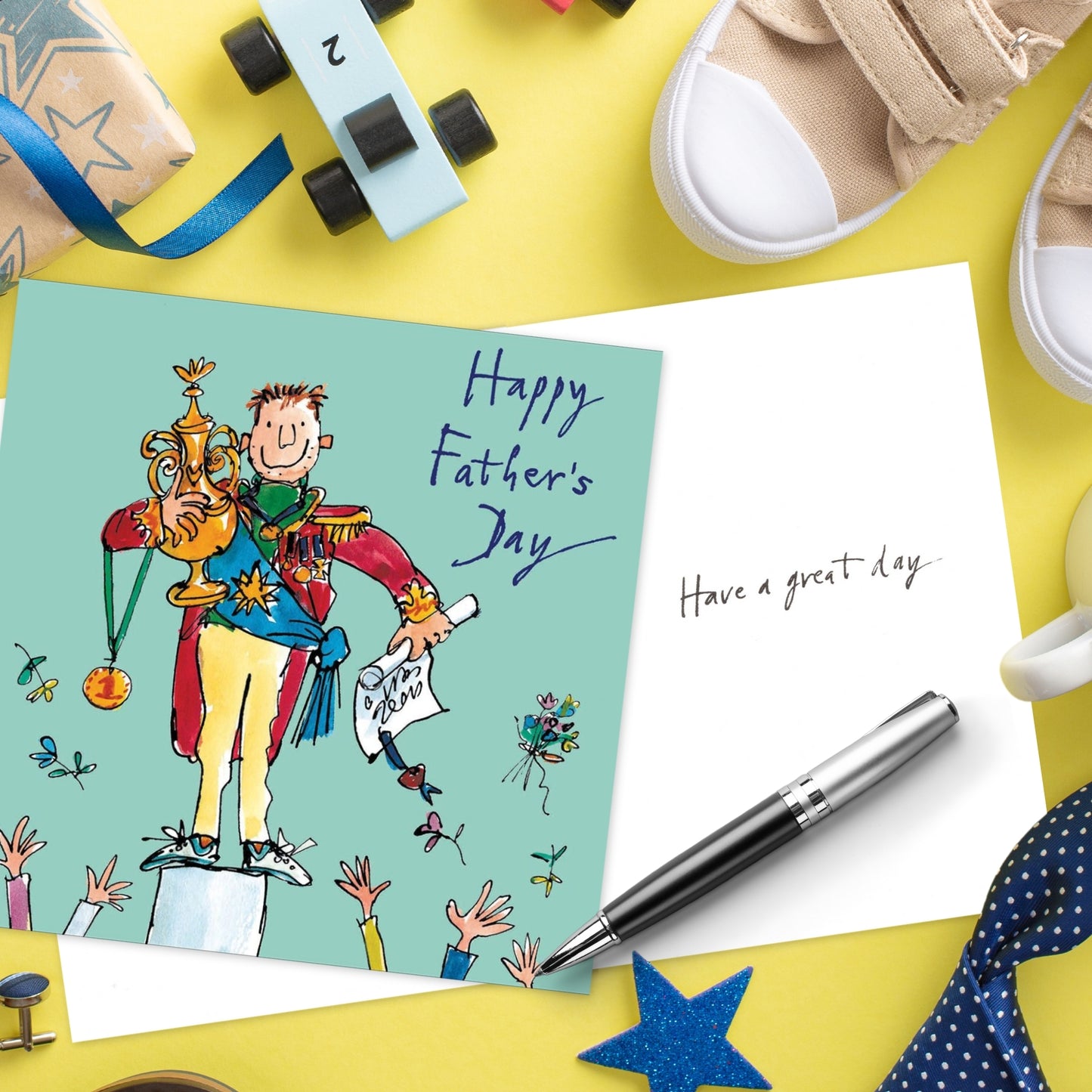 Quentin Blake No 1 Dad Winning Father's Day Greeting Card