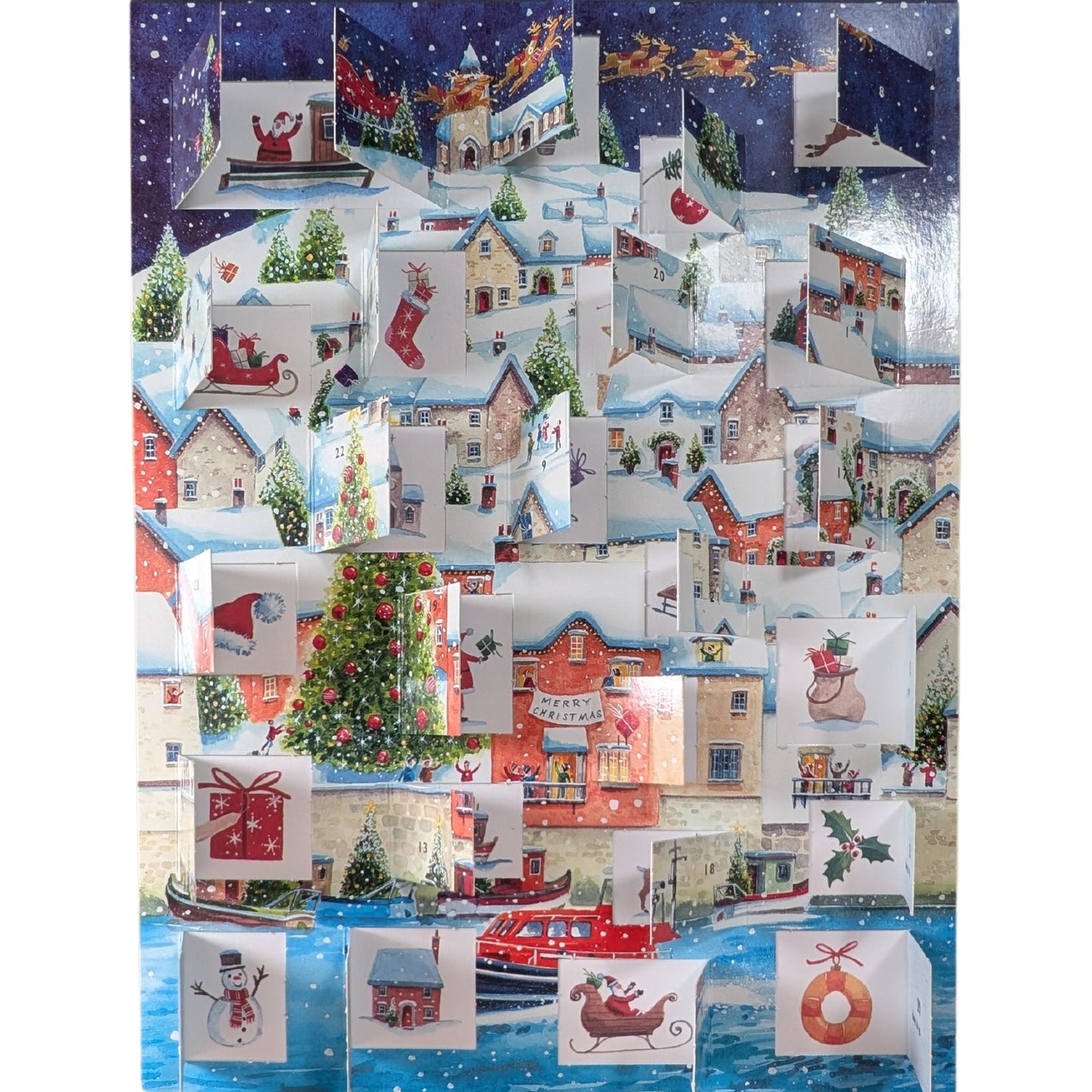 Traditional Advent Calendar Christmas Harbour Xmas Advent Calendar Gift Idea
