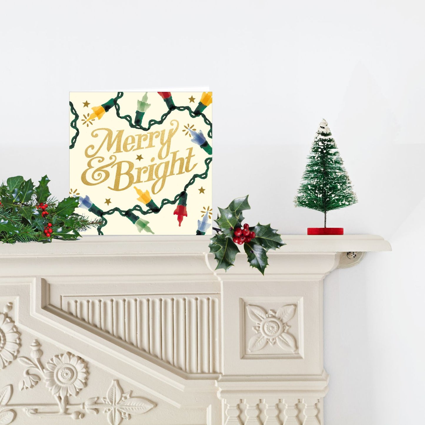 Emma Bridgewater Merry & Bright Festive Lights Artistic Christmas Greeting Card