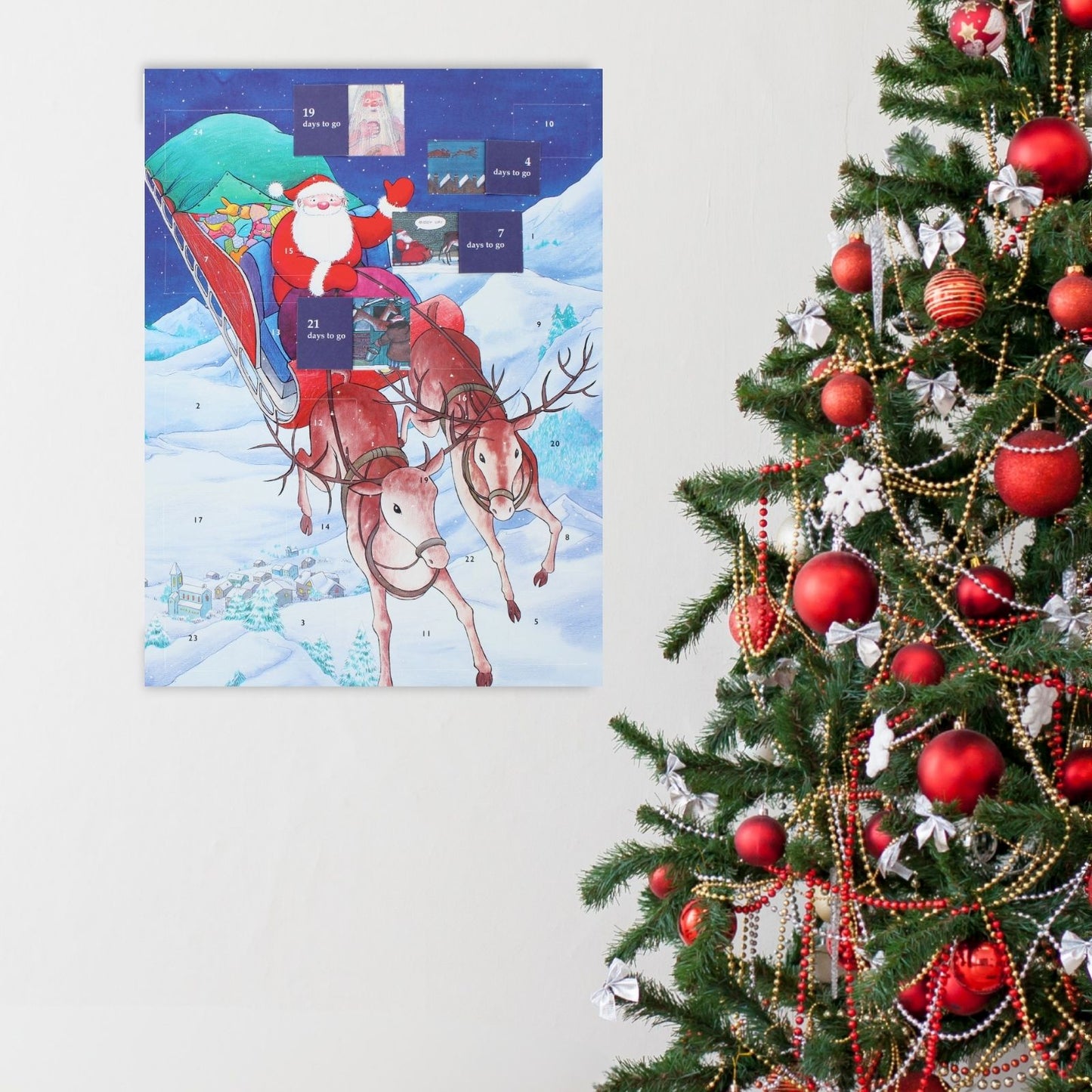 Traditional Picture Advent Calendar Raymond Briggs Father Christmas Gift