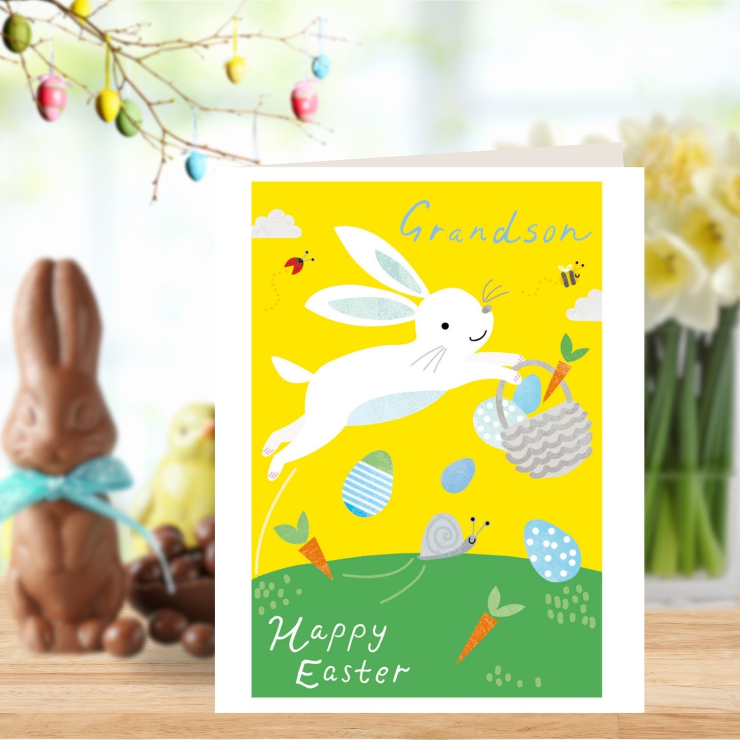 Happy Easter Grandson Easter Greeting Card