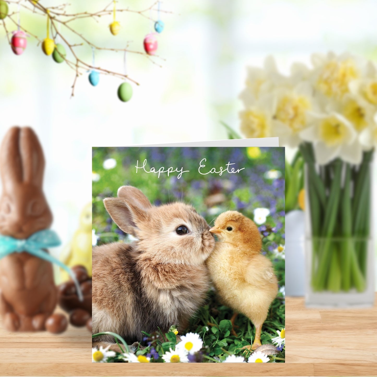 Pack of 5 Cute Bunny & Chick Easter Cards