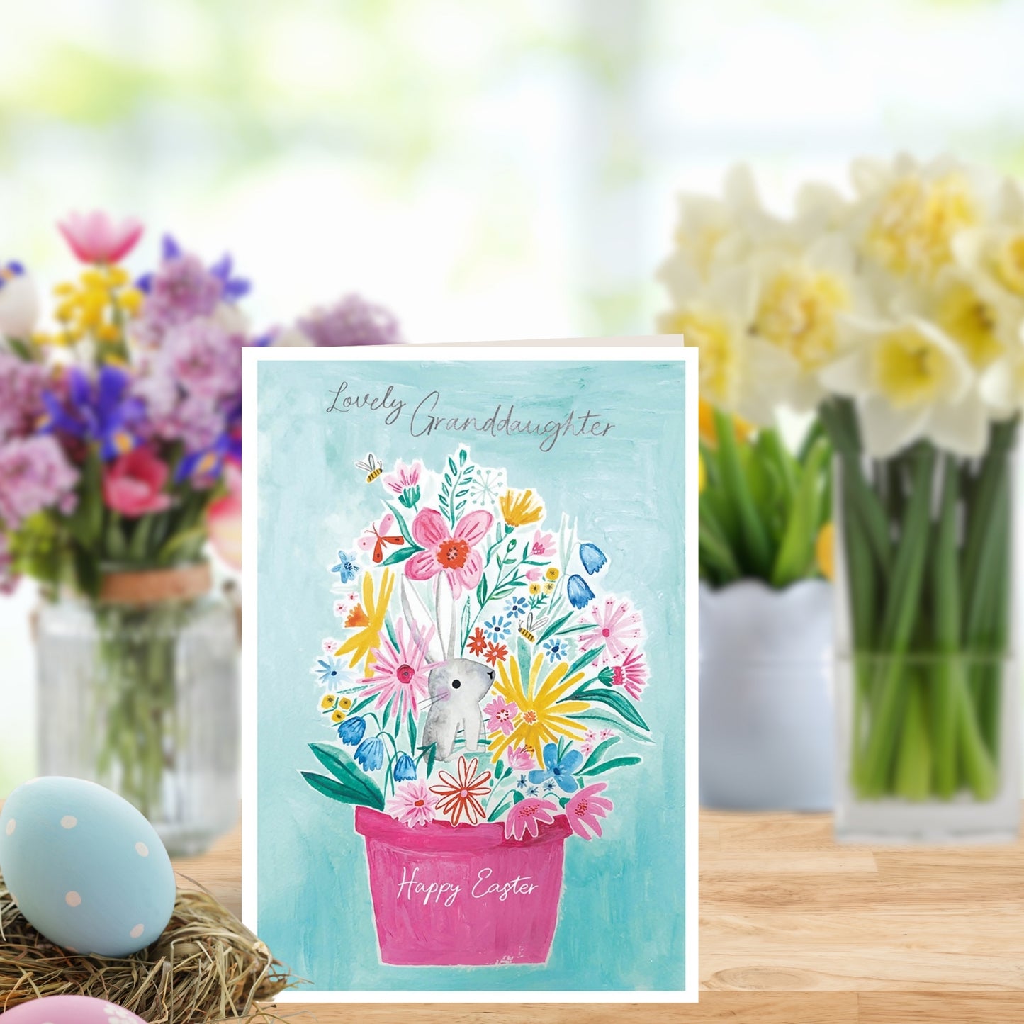 Lovely Granddaughter Bunch Of Joy Easter Card