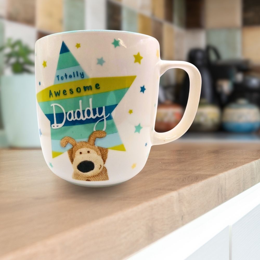 Boofle Awesome Daddy Mug & Coaster Gift Set Daddy's Starry Surprise! Gift Idea