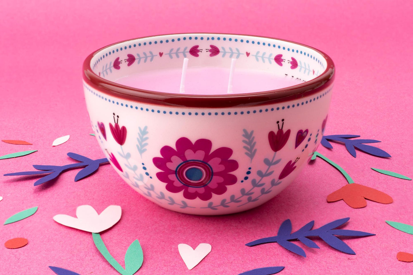 Live Happy I Love You So Much! Rose Scented Secret Message Candle Gift Idea