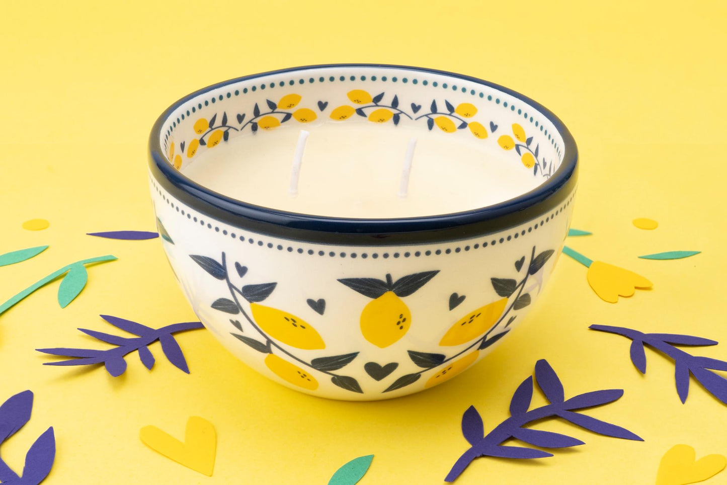 Live Happy Squeeze The Most Every Day Lemon Scented Secret Message Candle Gift