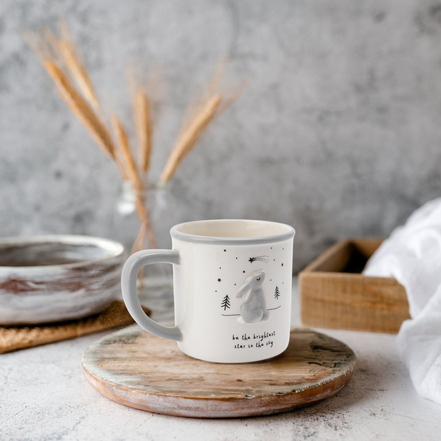 Send With Love Stargazing Hare Ceramic Mug In Gift Box Gift Idea