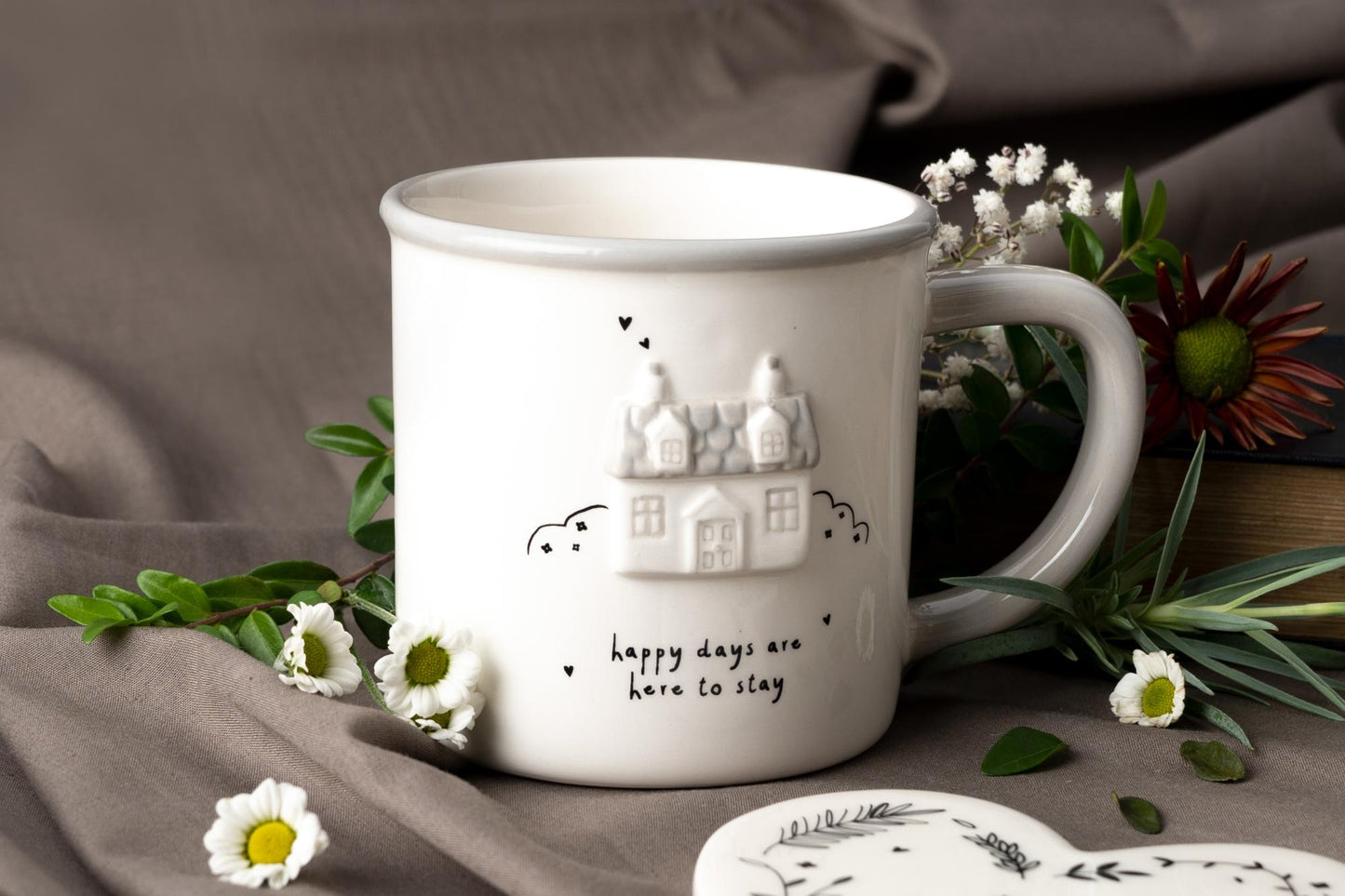 Send With Love Happy Days Are Here To Stay Ceramic Mug In Gift Box Gift Idea