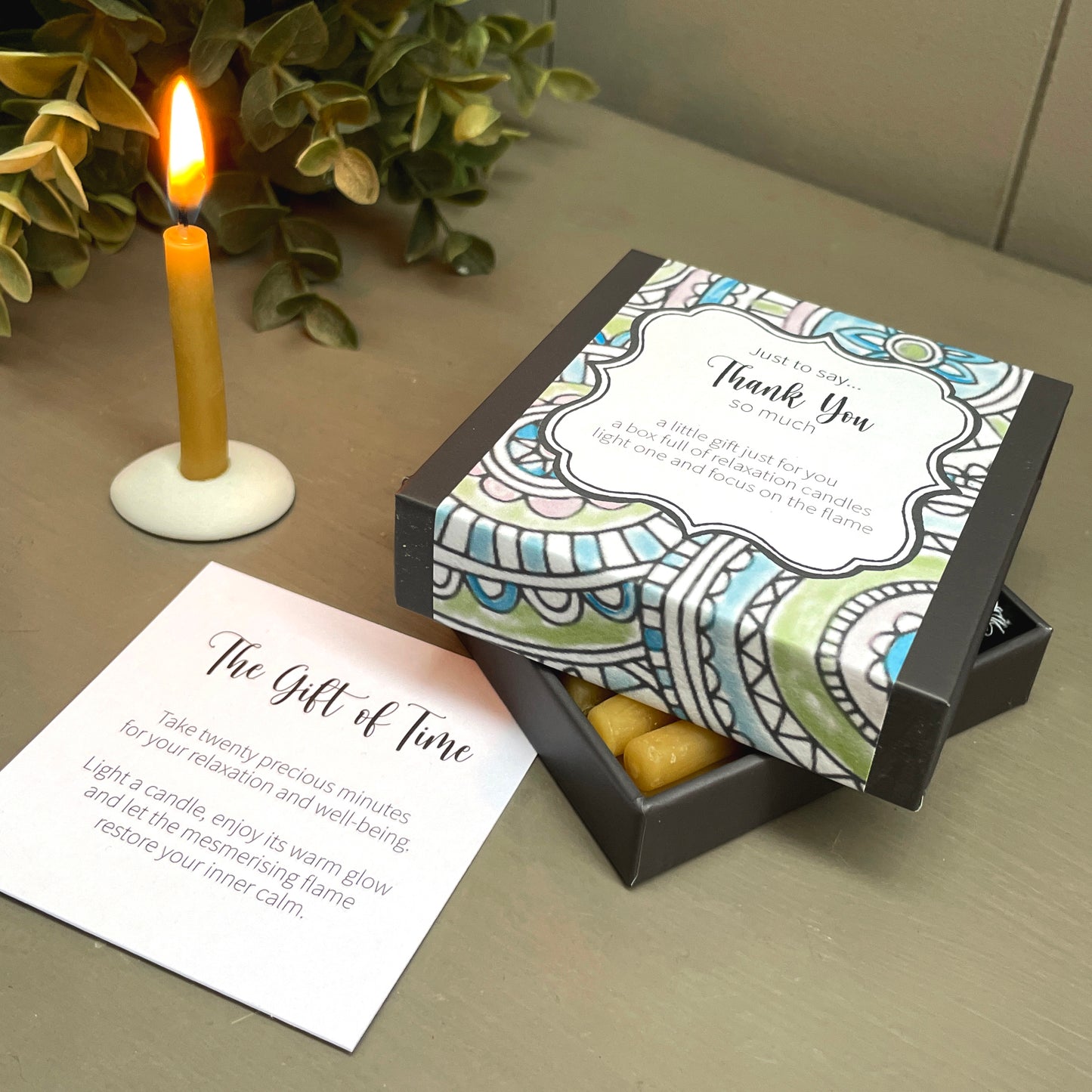 Cotton & Grey Just To Say... Thank You Candles Grateful Candles Candle Gift Idea