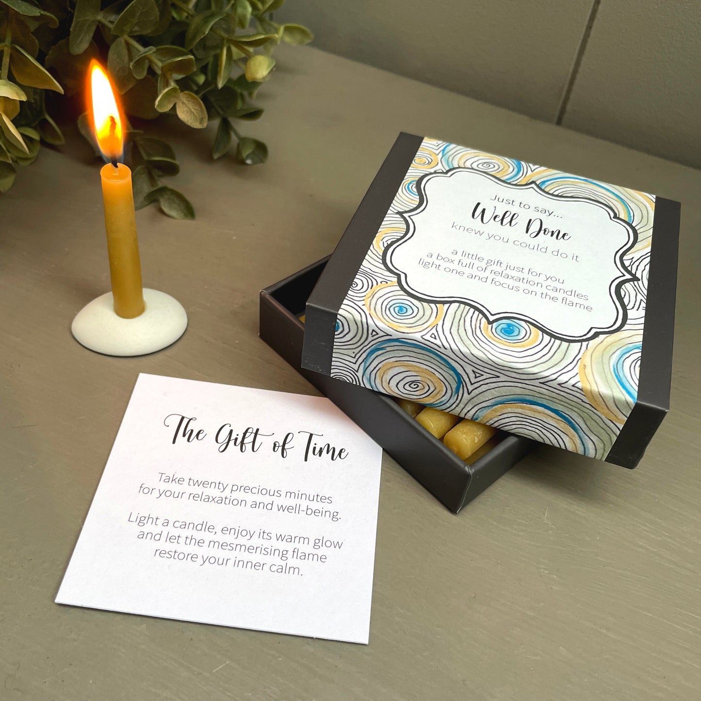 Cotton & Grey Just To Say... Well Done Candles Achievement Congratulations Gift
