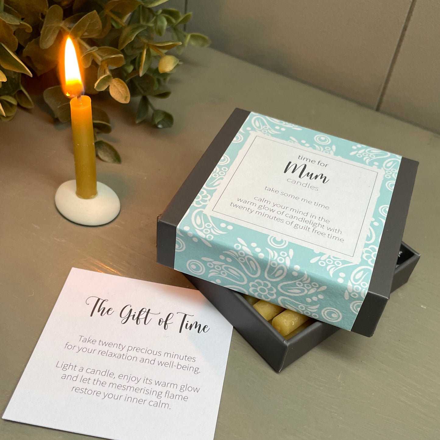 Cotton & Grey Time For Mum Candles Mum's Escape Beeswax Candle Gift Idea