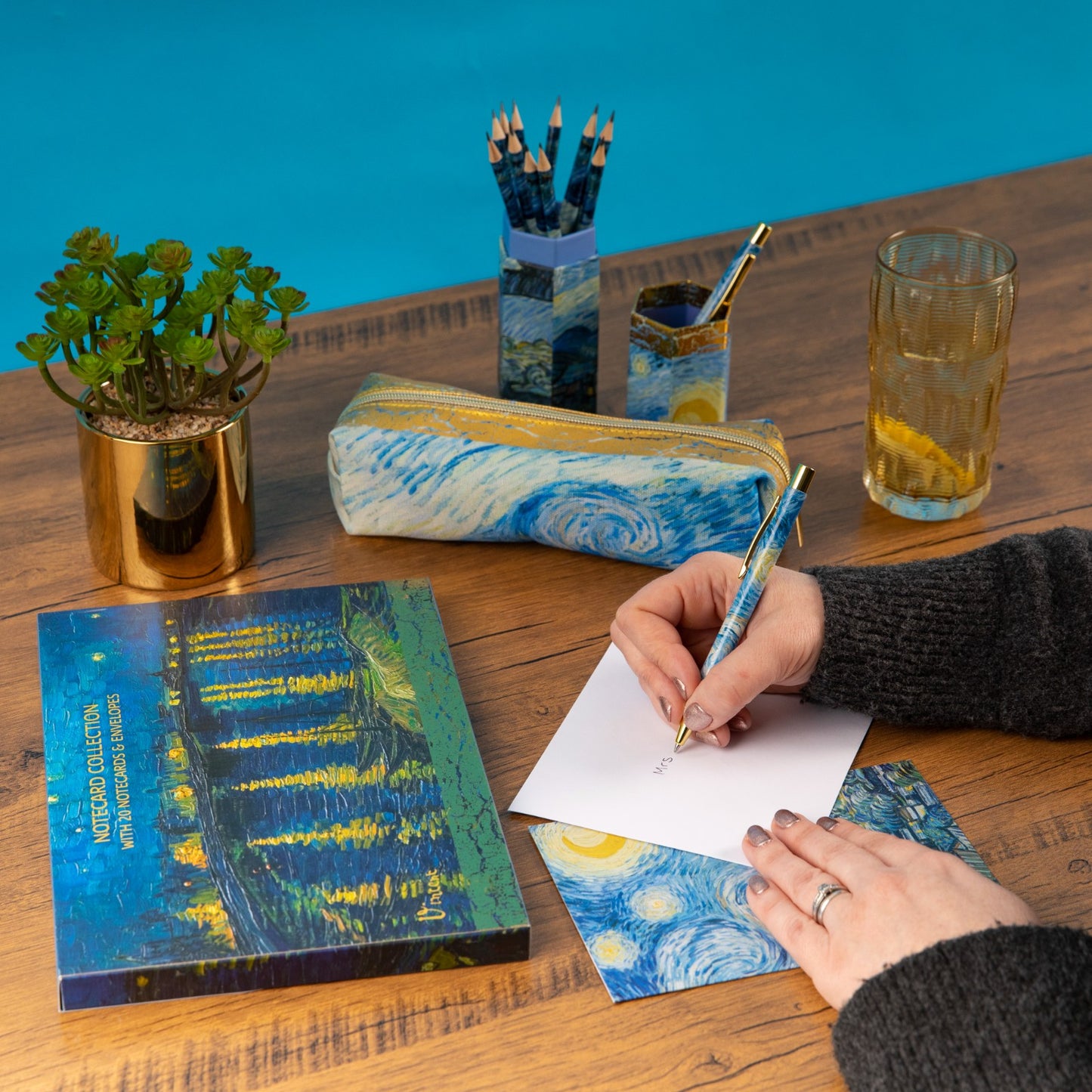 Gifted Stationery Notecard Collection Van Gogh Starry Night 20 Notecards