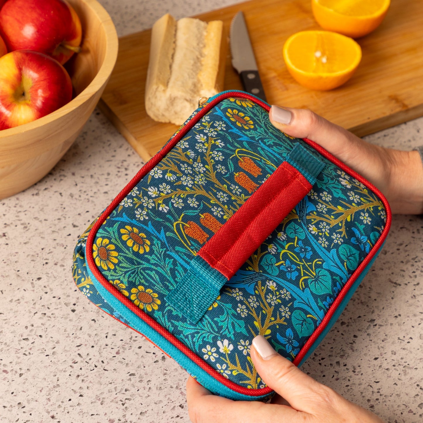 Gifted Stationery Insulated Lunch Bag William Morris Blackthorn Work Or Travel