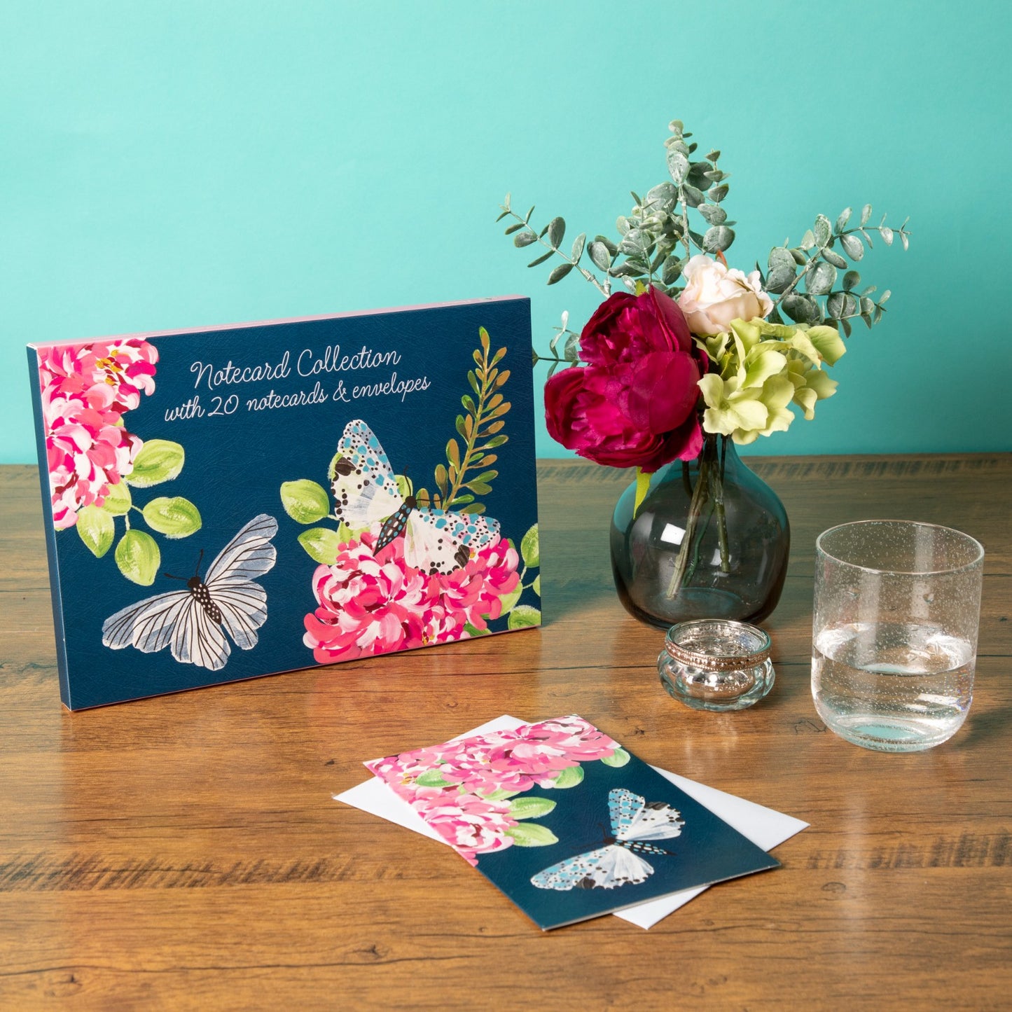 Gifted Stationery Notecard Collection Flutter Design 20 Notecards & Envelopes