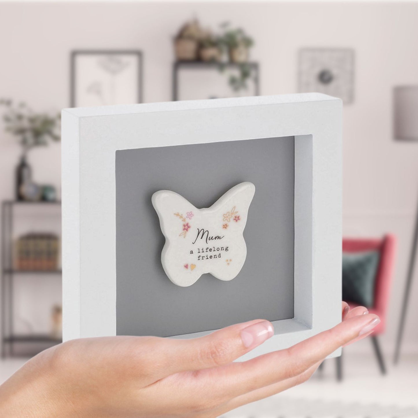 Heartfelt Art Mum A Lifelong Friend Flutter Love! Wall Plaque Gift Idea