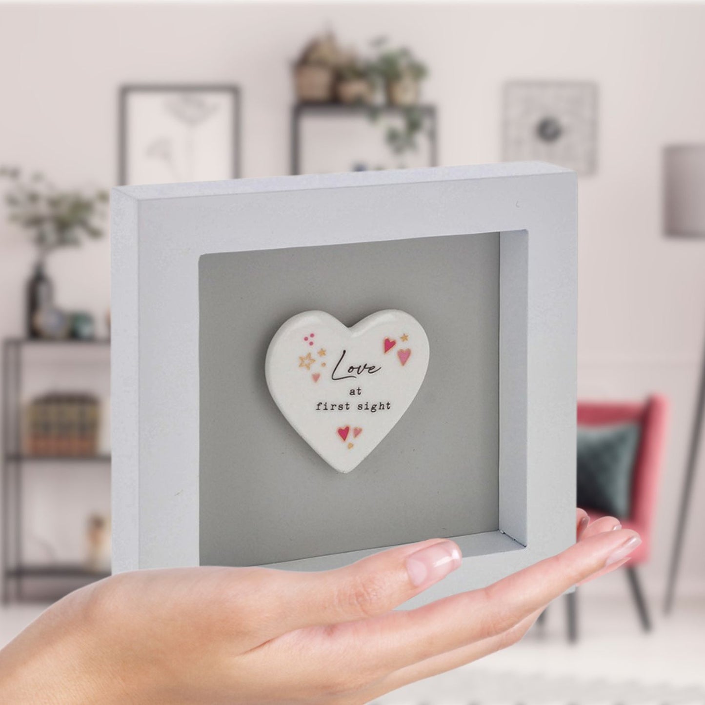 Heartfelt Art Love At First Sight Sweet Heart New Baby Wall Plaque Gift Idea