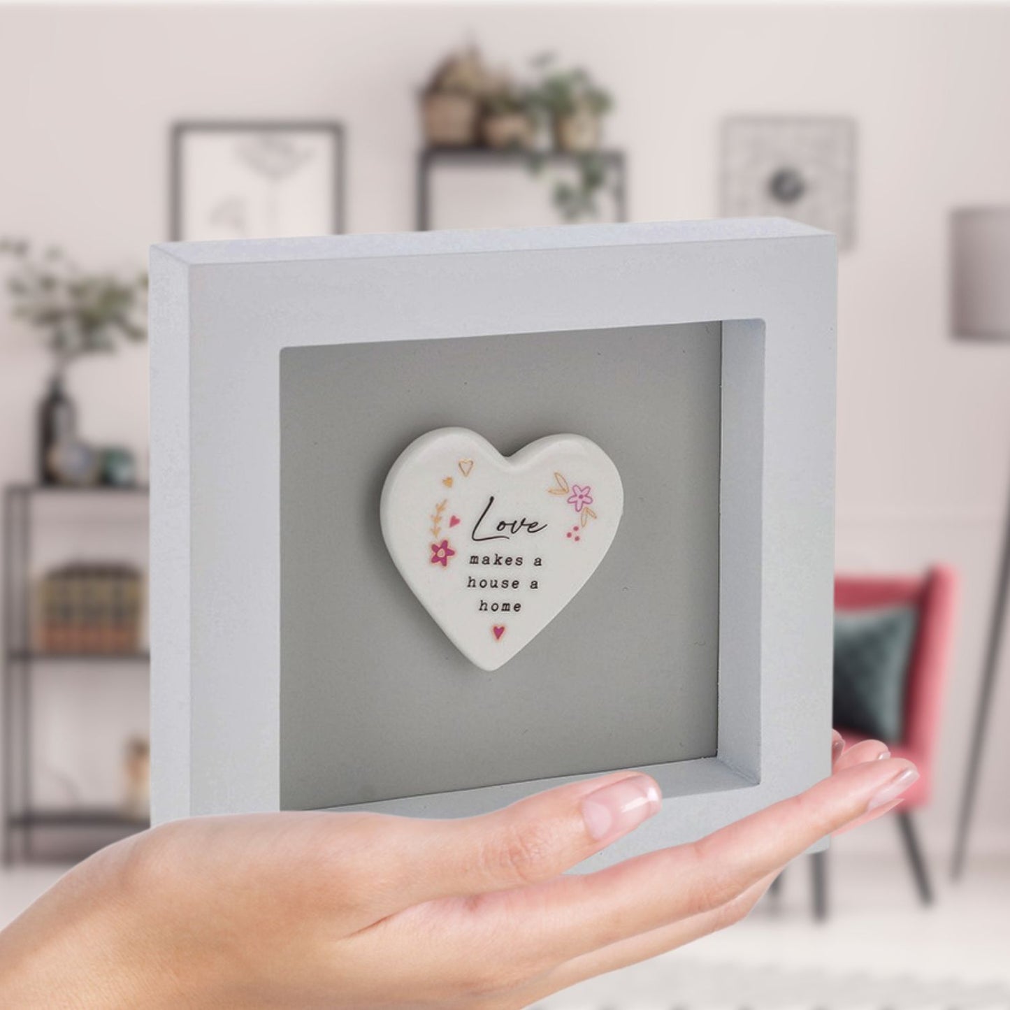 Heartfelt Art Love Makes A House A Home Lovely New Home Wall Plaque Gift Idea