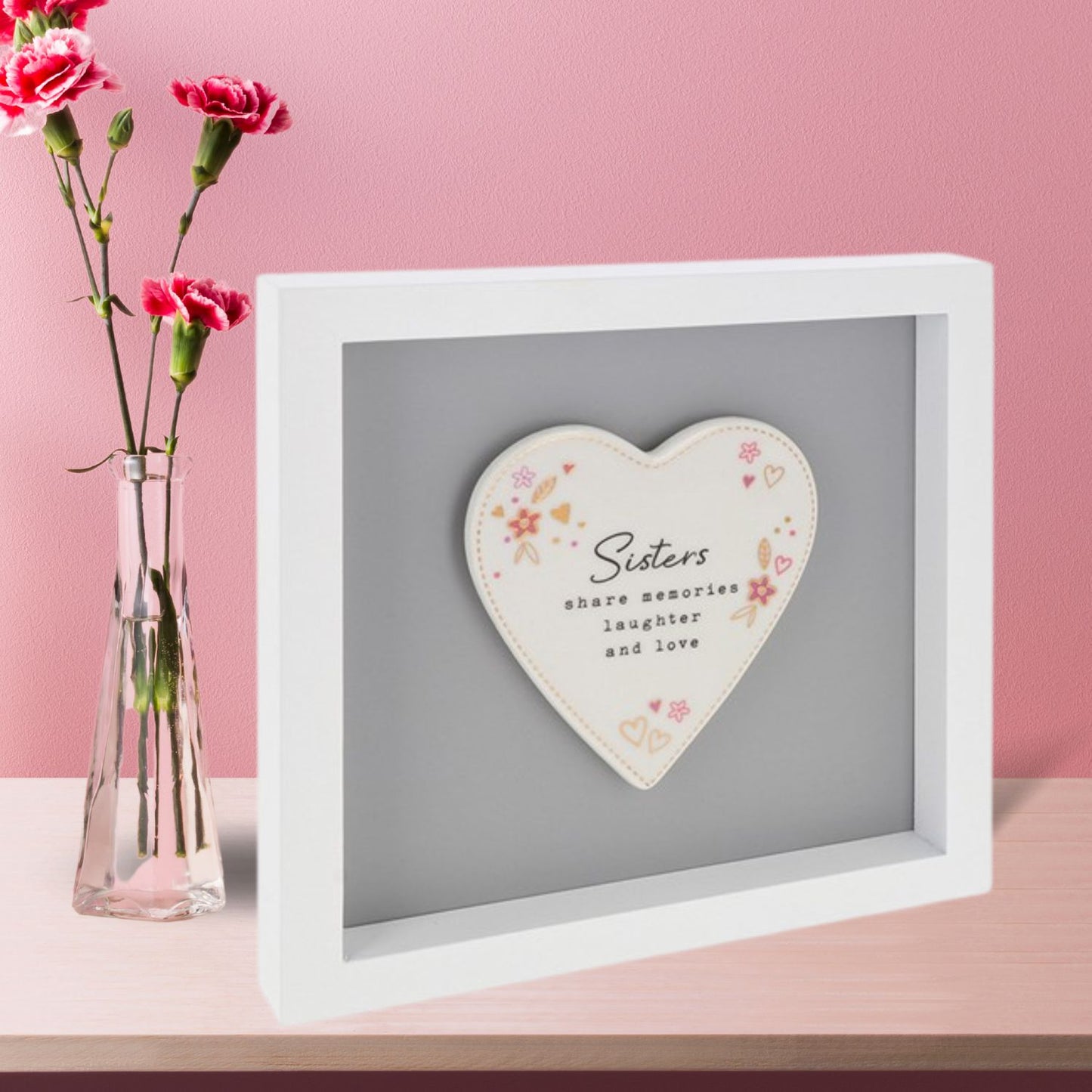 Heartfelt Art Sisters Share Memories Laughter & Love Wall Plaque Gift Idea