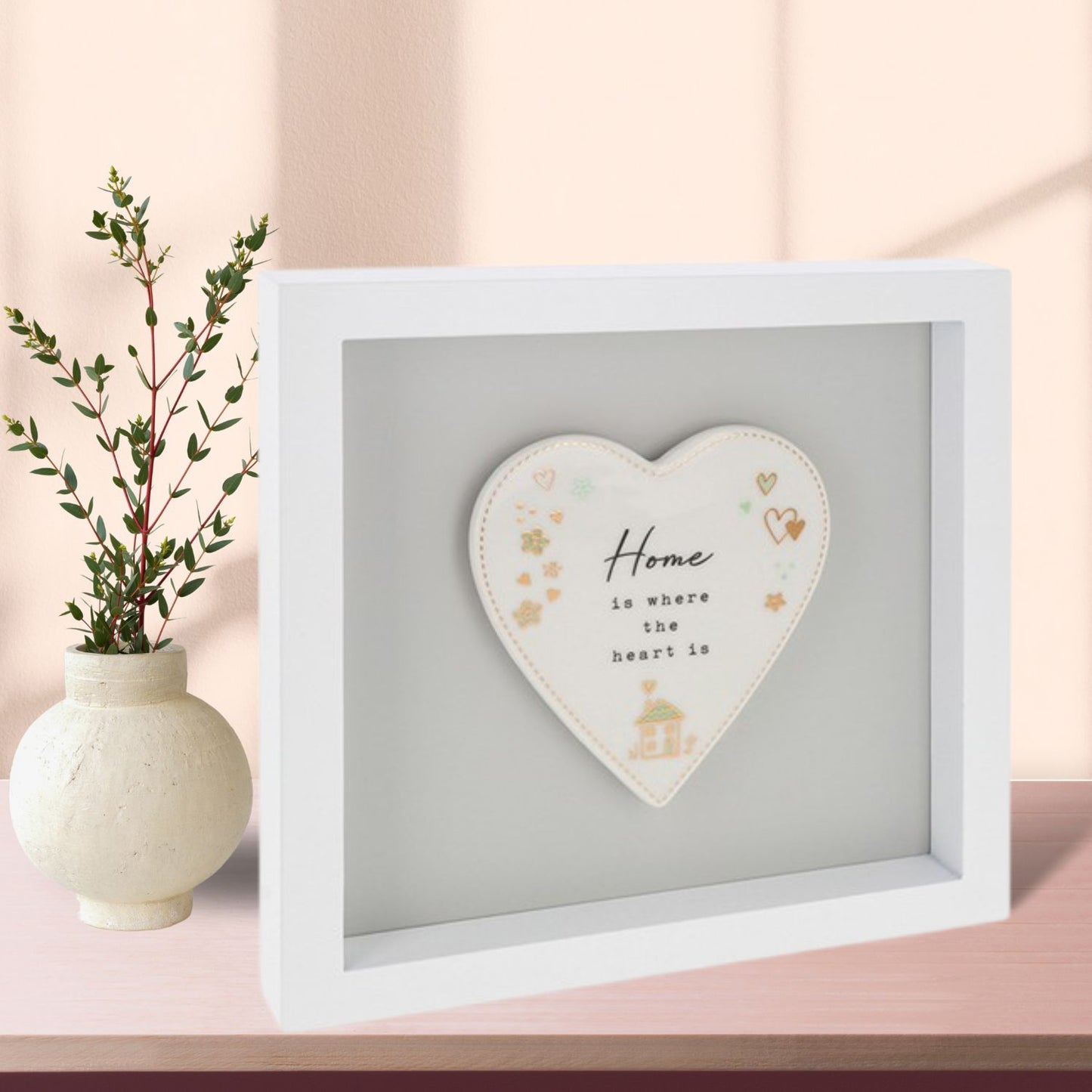 Heartfelt Art Home Is Where The Heart Is Wall Plaque Gift Idea