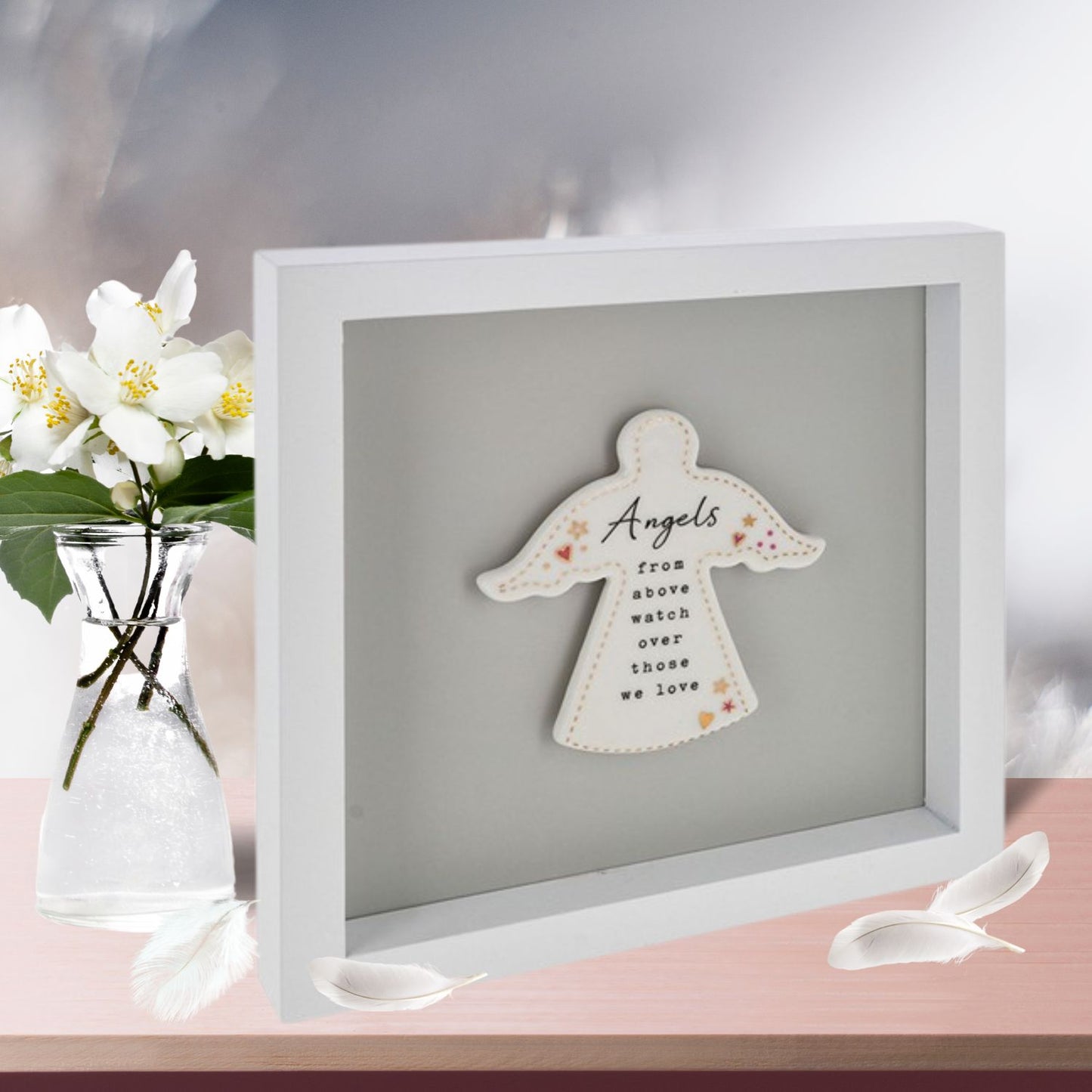 Heartfelt Art Angels From Above Watch Over Those We Love Wall Plaque Gift Idea