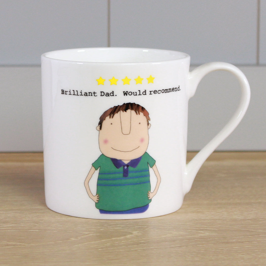 Rosie Made A Thing Brilliant Dad 5 Star Would Recommend Mug Funny Gift Idea