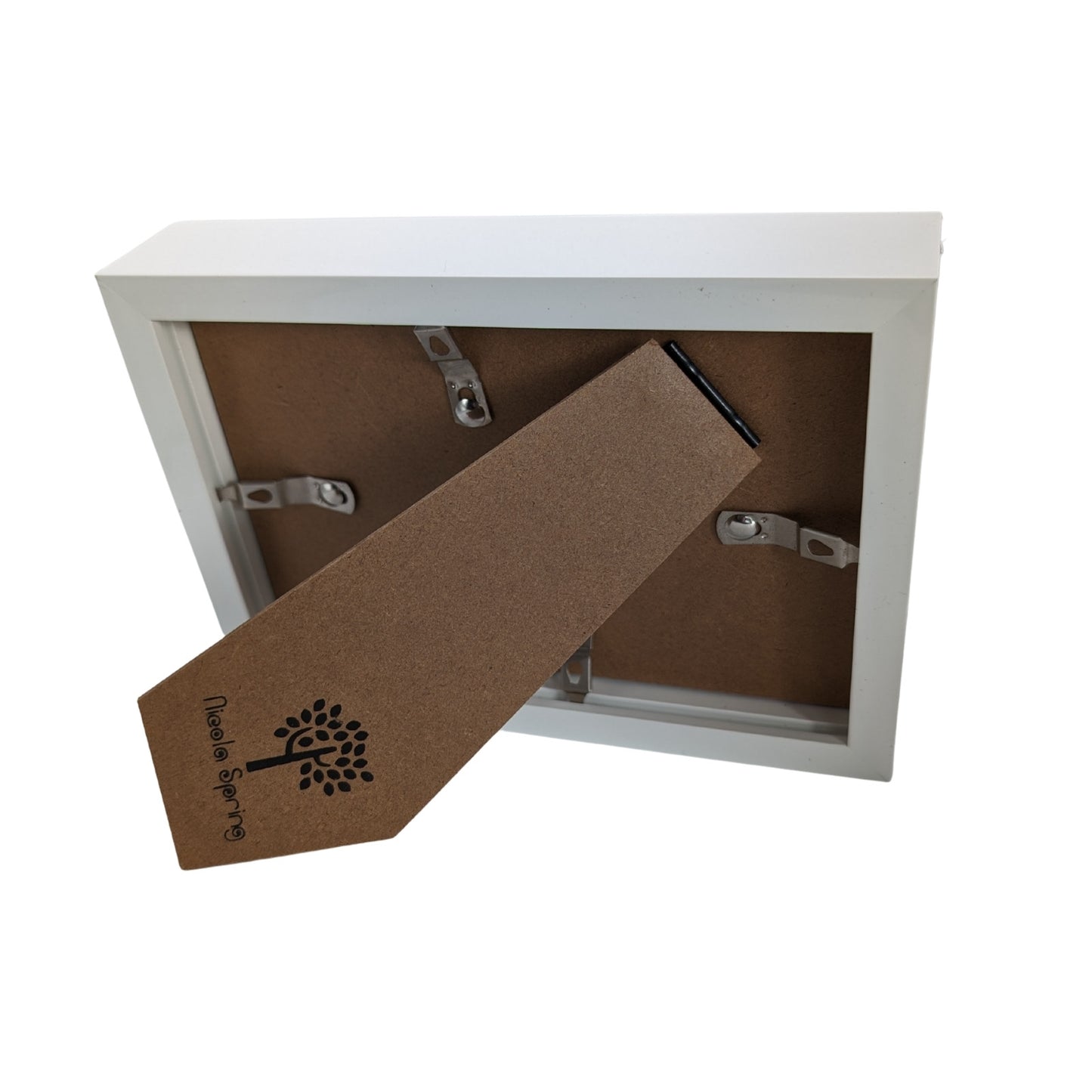 Nicola Spring White 5"x 7" 3D Box Photo Frame Picture or Greeting Card Display