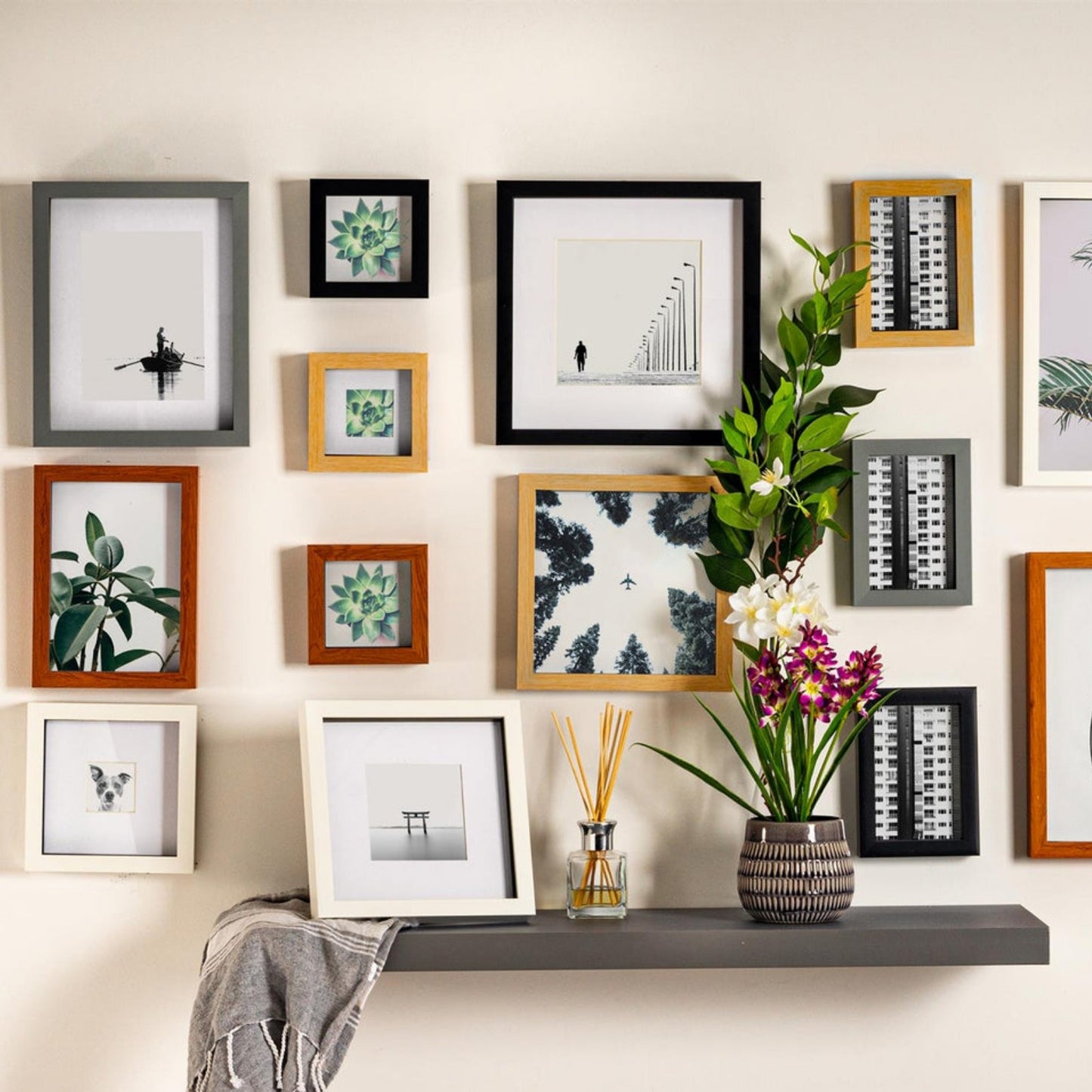 Nicola Spring 6"x 6" Picture Mount For 10"x 10" Frame Greeting Card Display