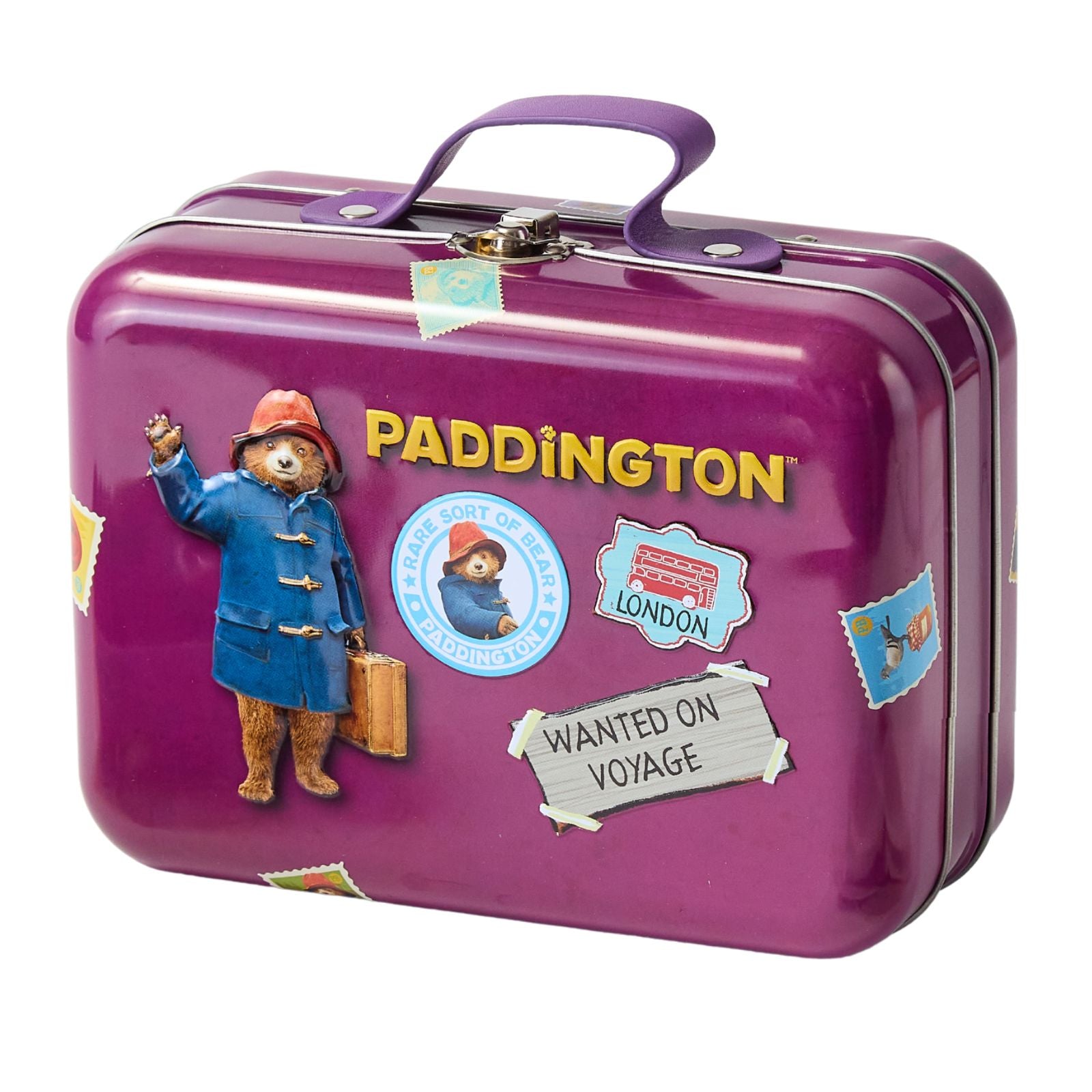 Paddington Bear Suitcase Gift Tin Contaning Chocolate Marmalade