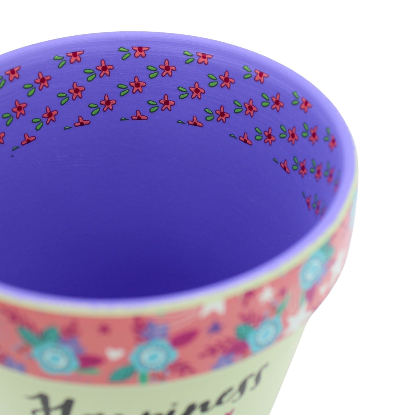 Love Plants Happiness Is Watching Your Plants Grow Painted Terracotta Plant Pot