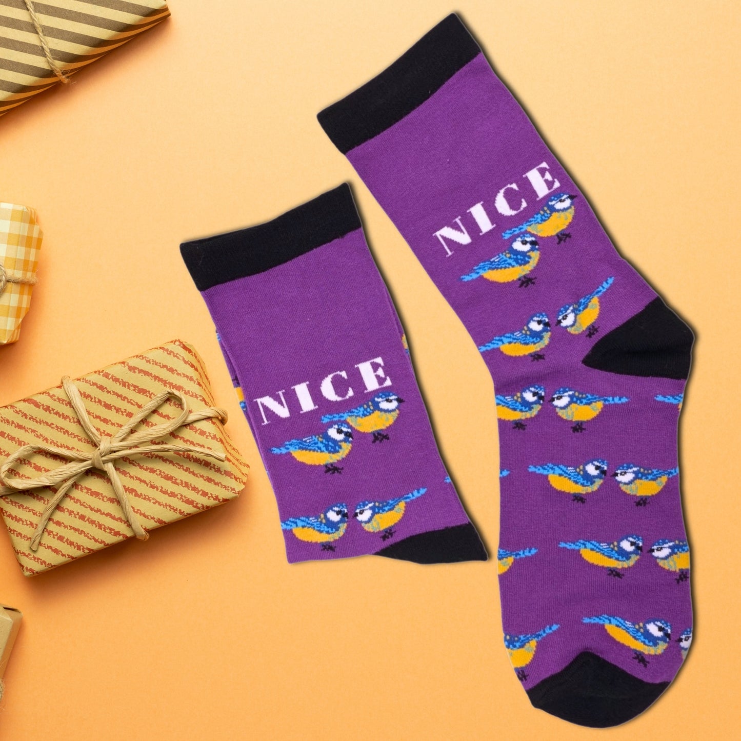 Nice Pair Tits Socks For Her UK 4-7 Bamboo Socks Novelty Gift Idea