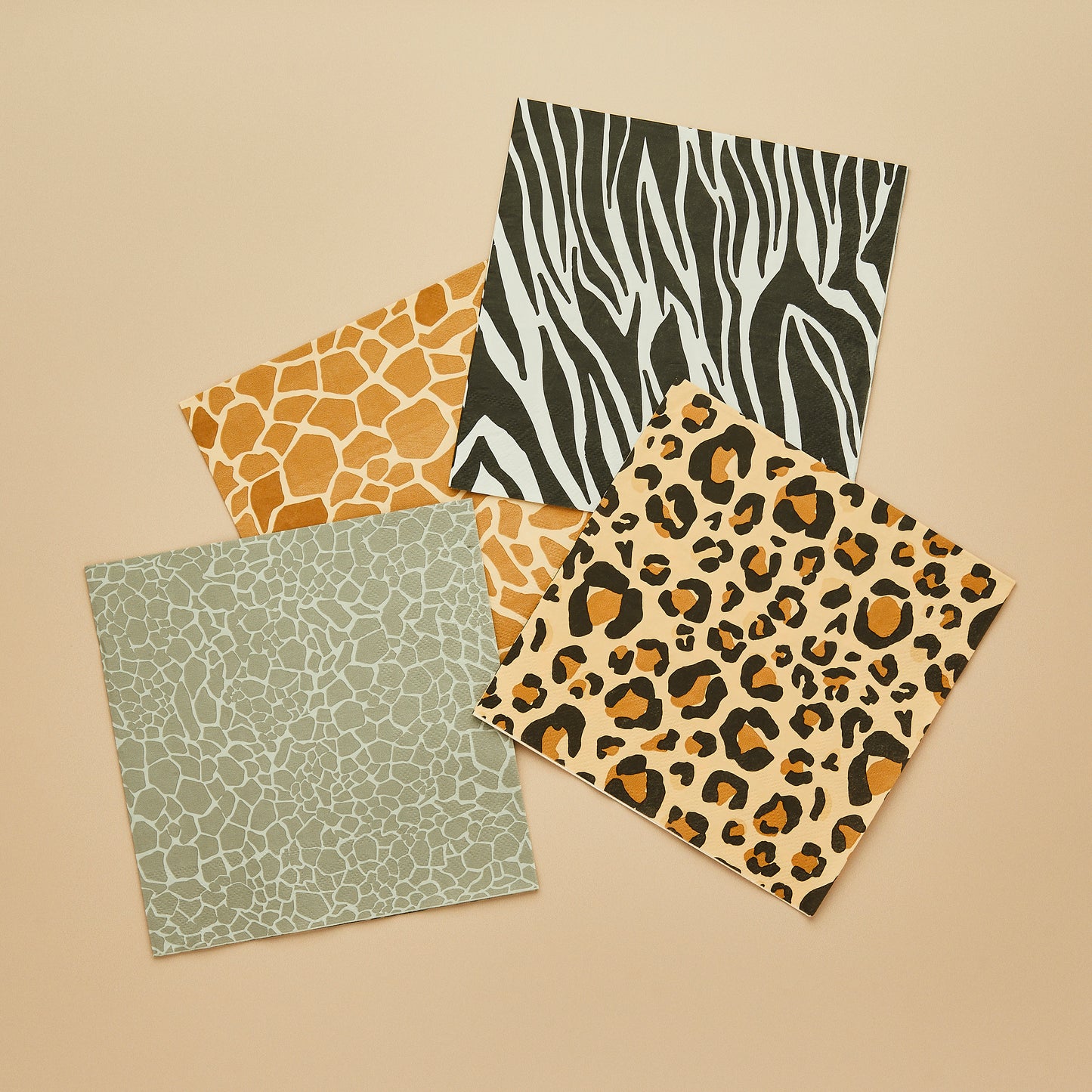 Hootyballoo 16 Pack Safari Party Animal Paper Napkins Party Tableware Partyware