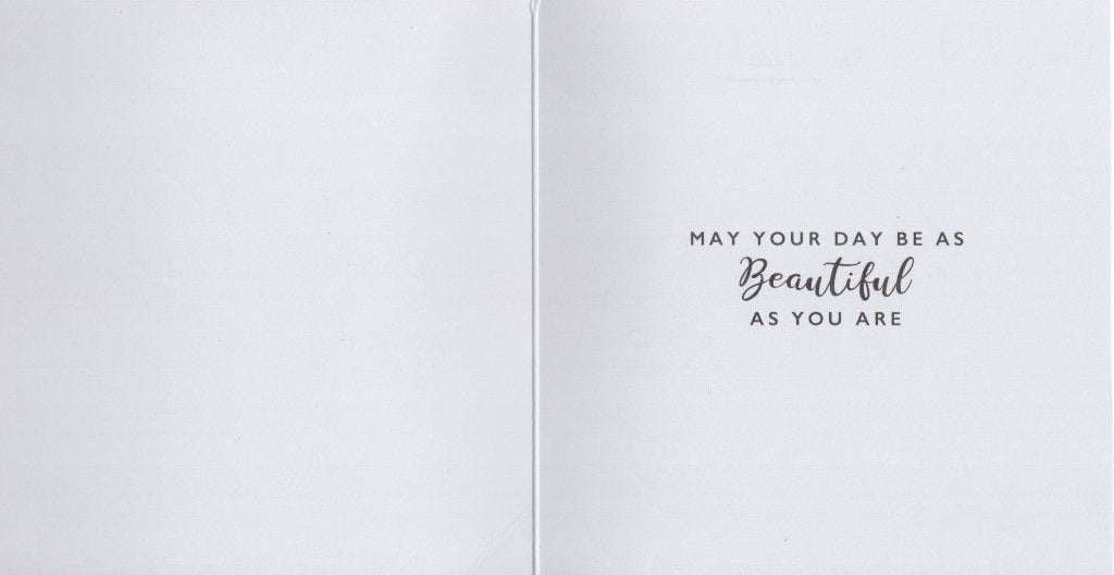 B Is For Beautiful Birthday Gold Foiled Birthday Greeting Card