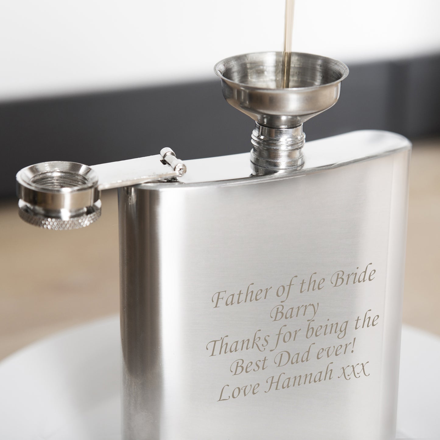Personalised Boxed Stainless Steel Hip Flask - Personalise It!