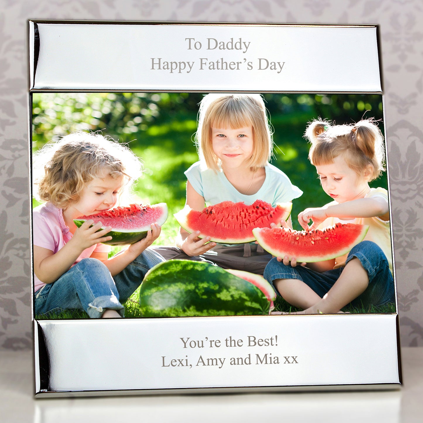 Personalised Silver Square 6x4 Photo Frame - Personalise It!